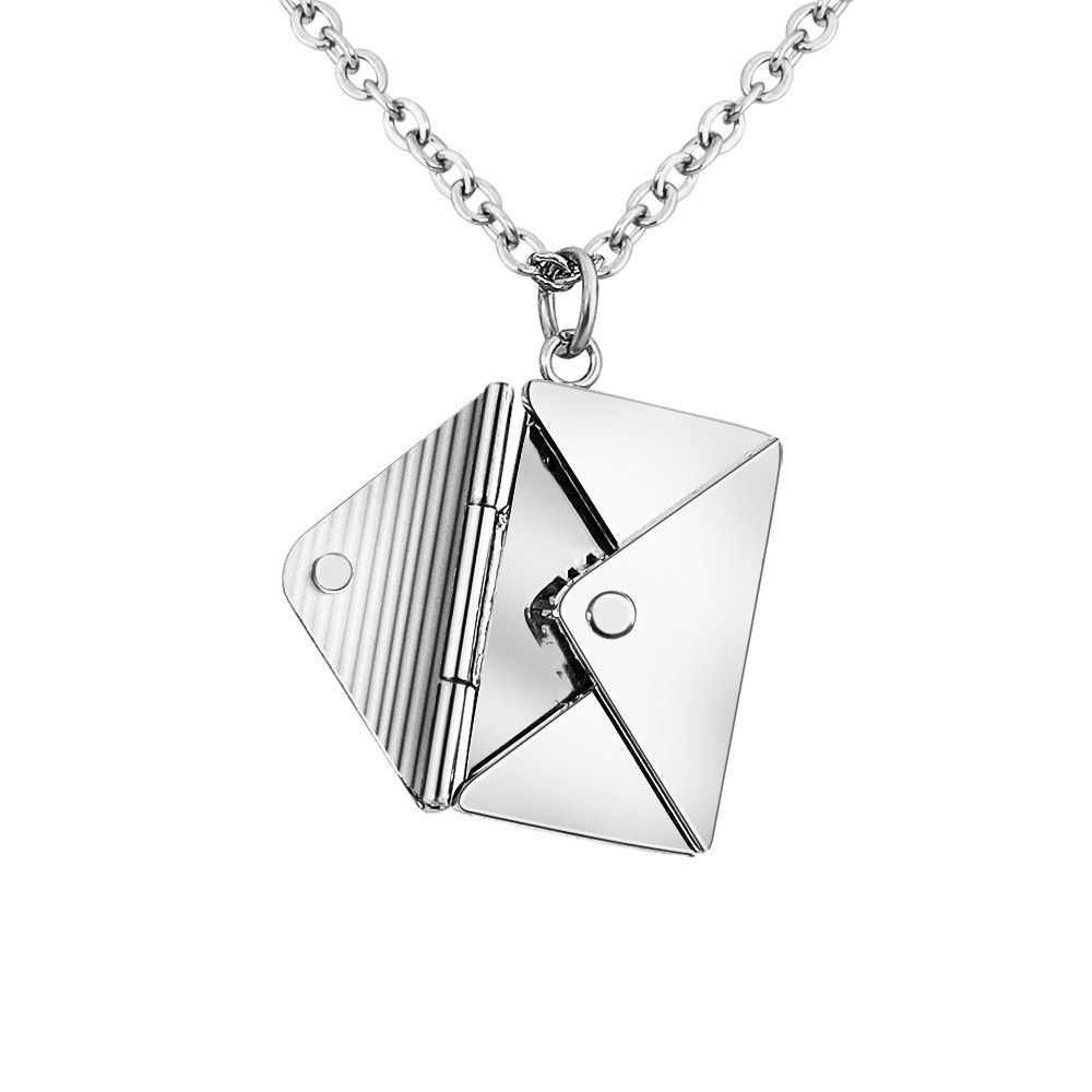Modeschmuck Umschlag Halskette Frauen Liebhaber Brief Anhänger beste Geschenke für Mädchen - Bild 24 von 26