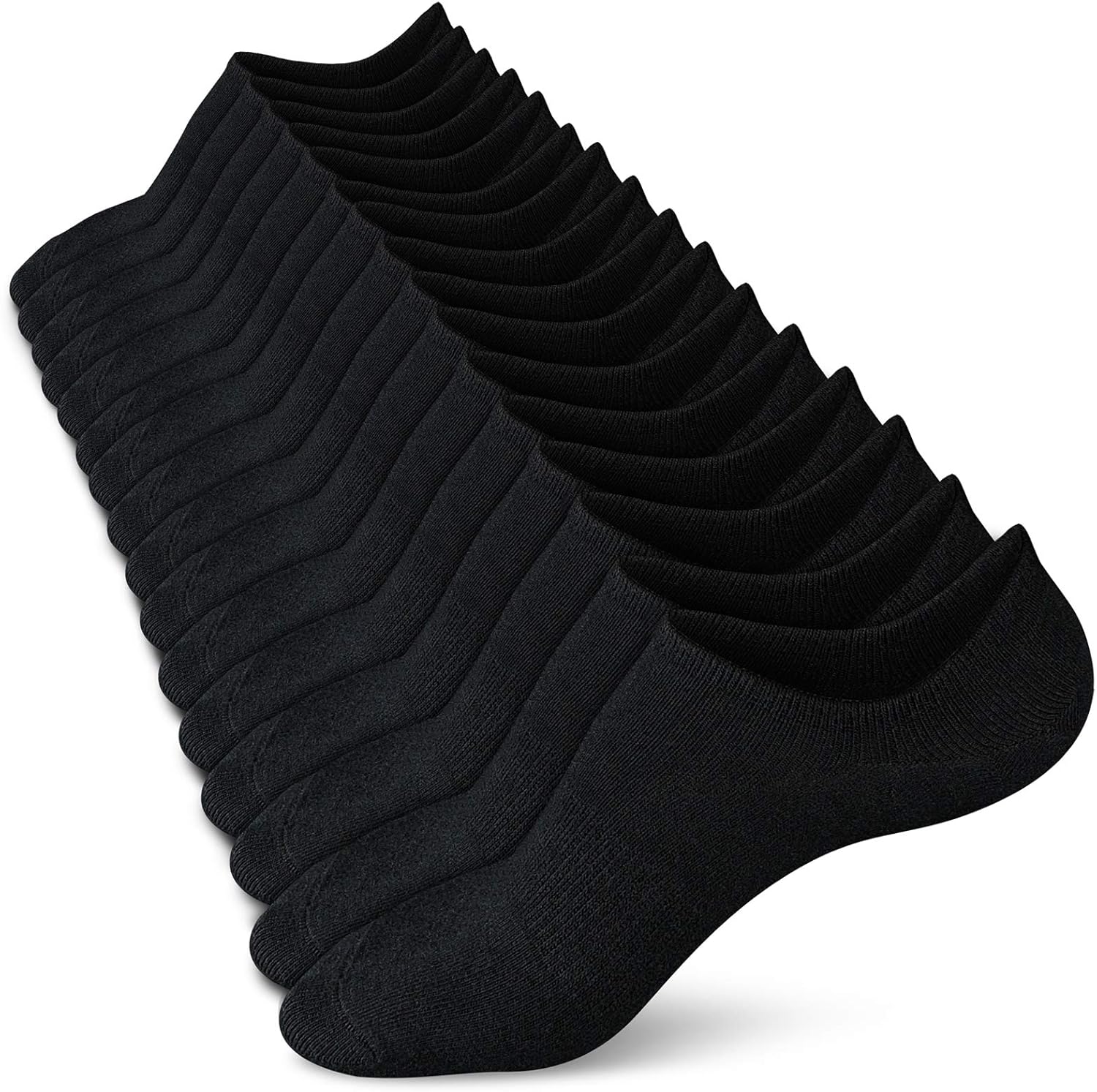 No Show Socken für Herren Damen niedrige Socken rutschfest flach Bootslinie 4/8 Paar - Bild 13 von 52