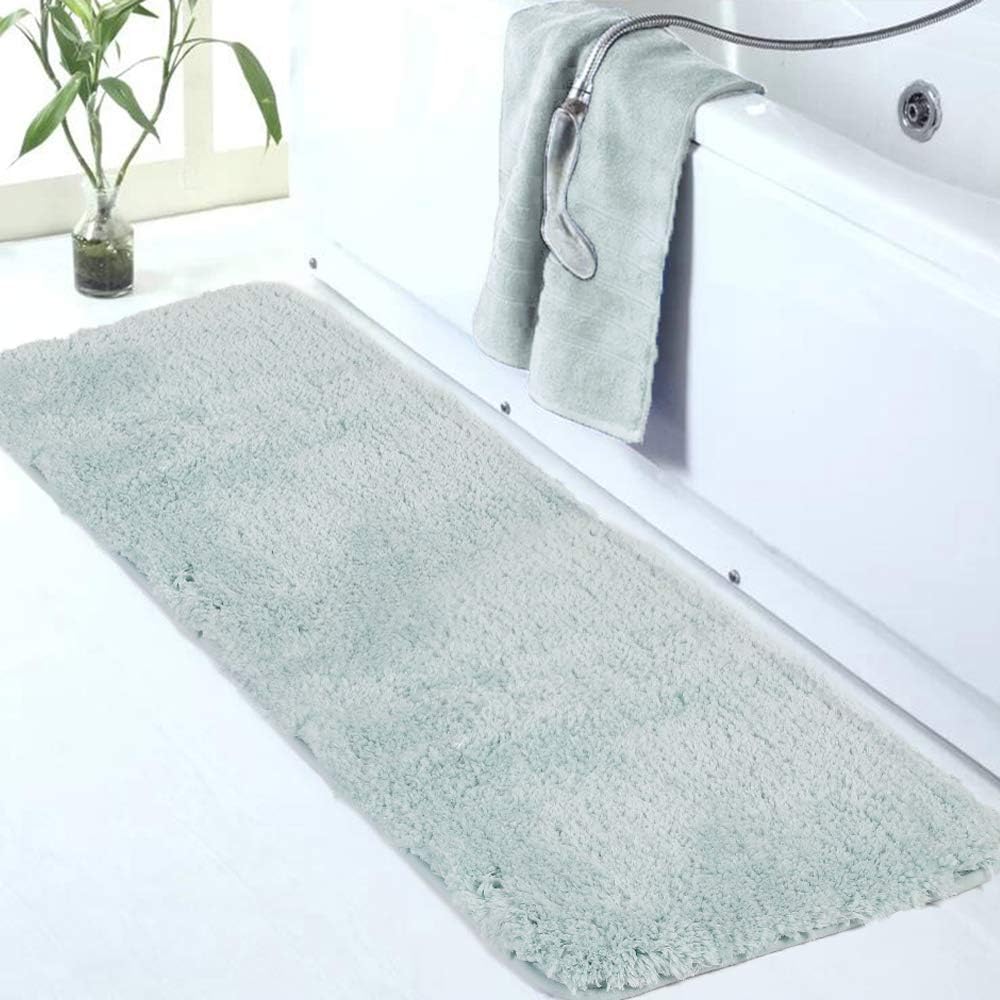 Badvorleger, rutschfeste Badematte wasserabsorbierend weich Shaggy Matte Vorleger für Dusche - Bild 33 von 290