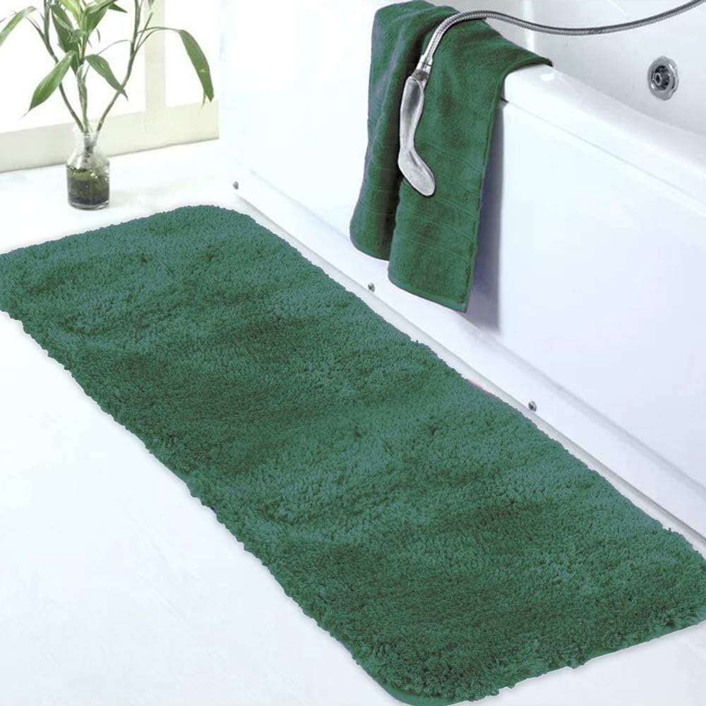 Badvorleger, rutschfeste Badematte wasserabsorbierend weich Shaggy Matte Vorleger für Dusche - Bild 56 von 290