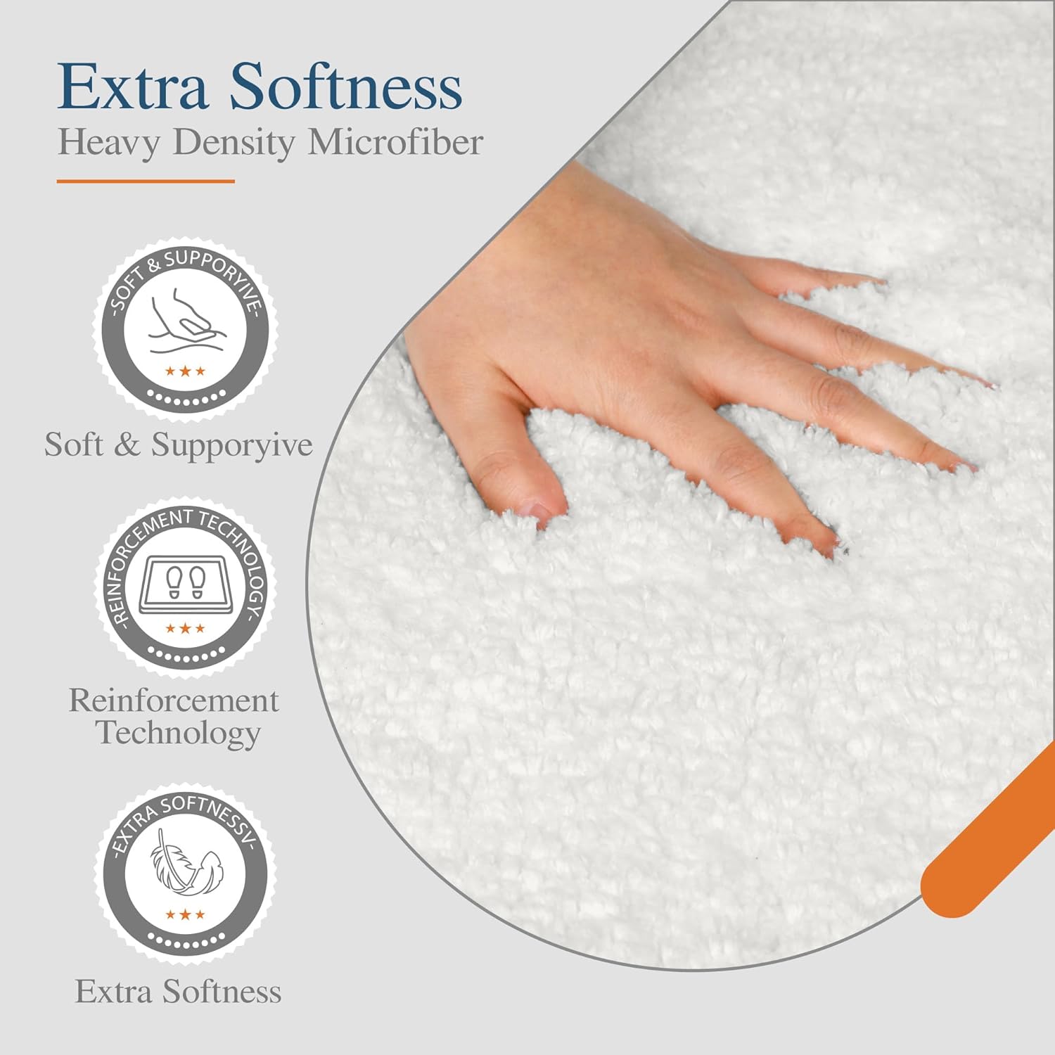 Badvorleger, rutschfeste Badematte wasserabsorbierend weich Shaggy Matte Vorleger für Dusche - Bild 58 von 290