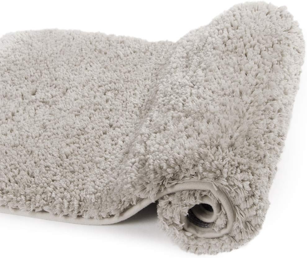 Badvorleger, rutschfeste Badematte wasserabsorbierend weich Shaggy Matte Vorleger für Dusche - Bild 79 von 290