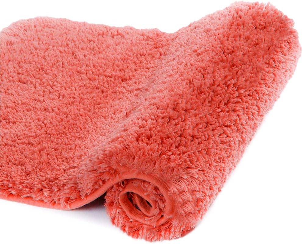 Badvorleger, rutschfeste Badematte wasserabsorbierend weich Shaggy Matte Vorleger für Dusche - Bild 90 von 290