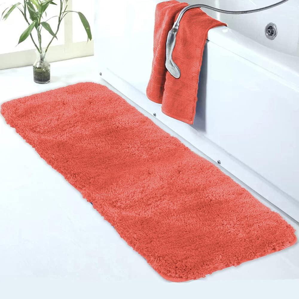 Badvorleger, rutschfeste Badematte wasserabsorbierend weich Shaggy Matte Vorleger für Dusche - Bild 100 von 290