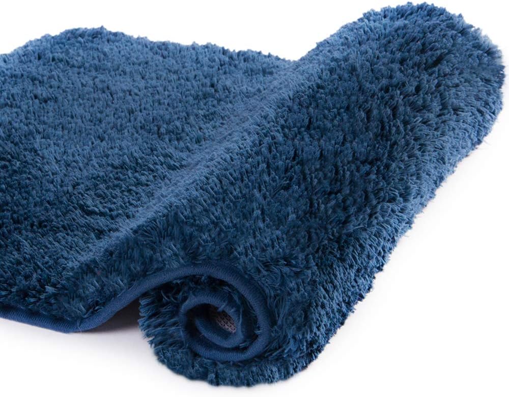 Badvorleger, rutschfeste Badematte wasserabsorbierend weich Shaggy Matte Vorleger für Dusche - Bild 101 von 290