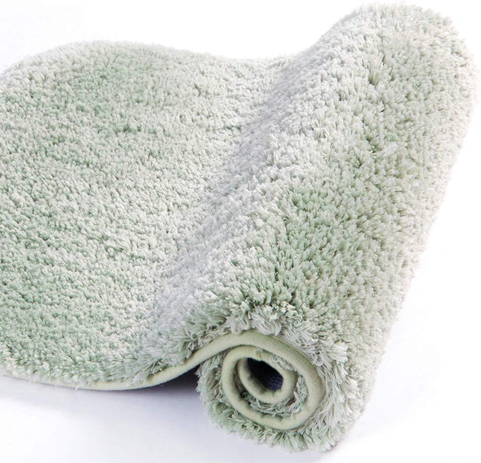 Badvorleger, rutschfeste Badematte wasserabsorbierend weich Shaggy Matte Vorleger für Dusche - Bild 112 von 290