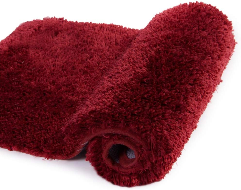 Badvorleger, rutschfeste Badematte wasserabsorbierend weich Shaggy Matte Vorleger für Dusche - Bild 123 von 290