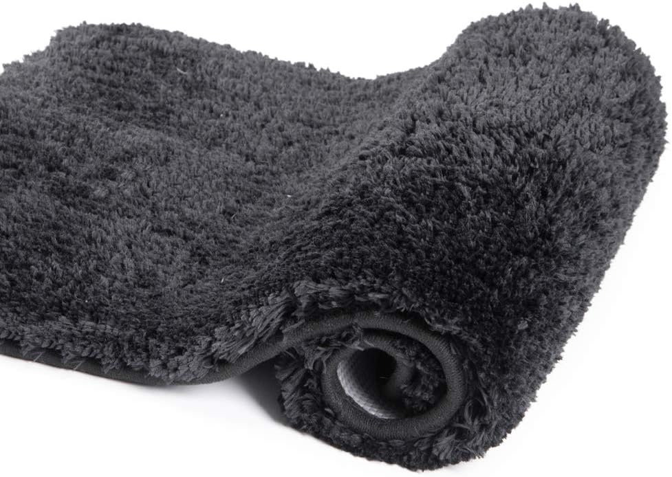 Badvorleger, rutschfeste Badematte wasserabsorbierend weich Shaggy Matte Vorleger für Dusche - Bild 134 von 290