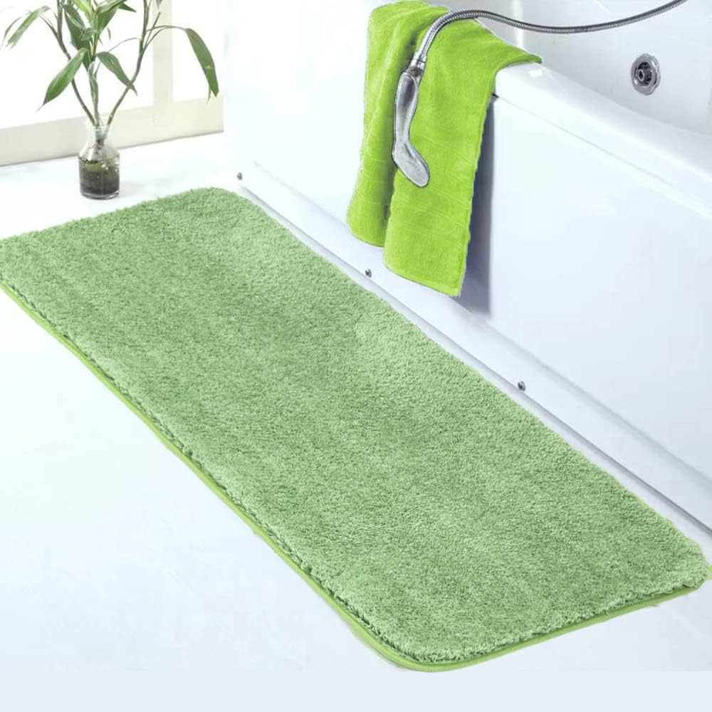 Badvorleger, rutschfeste Badematte wasserabsorbierend weich Shaggy Matte Vorleger für Dusche - Bild 156 von 290