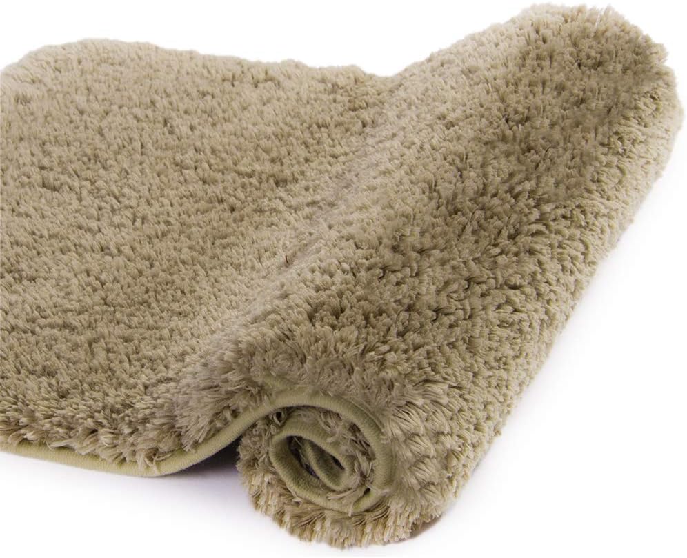 Badvorleger, rutschfeste Badematte wasserabsorbierend weich Shaggy Matte Vorleger für Dusche - Bild 157 von 290