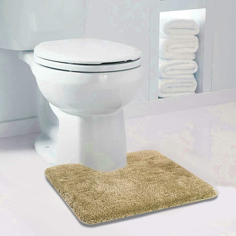 Badvorleger, rutschfeste Badematte wasserabsorbierend weich Shaggy Matte Vorleger für Dusche - Bild 165 von 290
