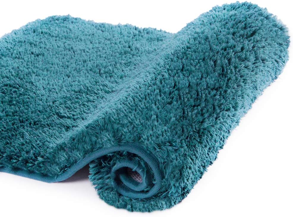 Badvorleger, rutschfeste Badematte wasserabsorbierend weich Shaggy Matte Vorleger für Dusche - Bild 179 von 290