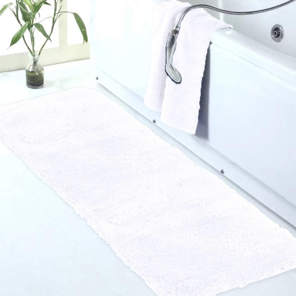Badvorleger, rutschfeste Badematte wasserabsorbierend weich Shaggy Matte Vorleger für Dusche - Bild 200 von 290