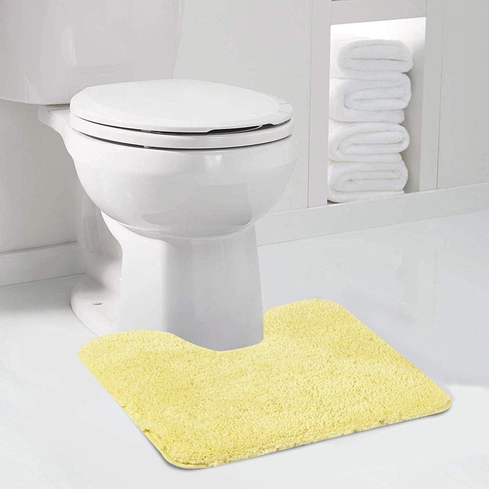 Badvorleger, rutschfeste Badematte wasserabsorbierend weich Shaggy Matte Vorleger für Dusche - Bild 201 von 290
