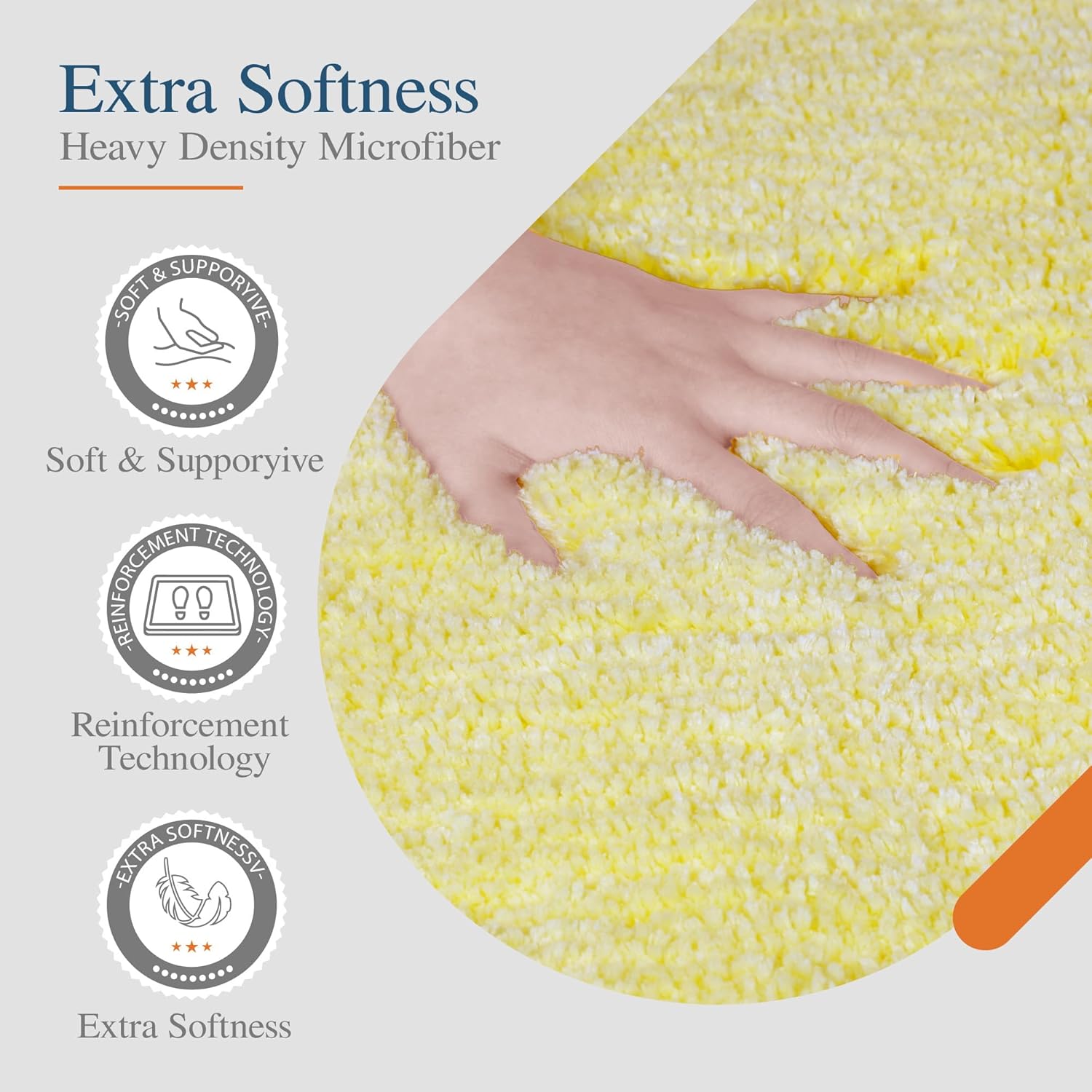 Badvorleger, rutschfeste Badematte wasserabsorbierend weich Shaggy Matte Vorleger für Dusche - Bild 203 von 290