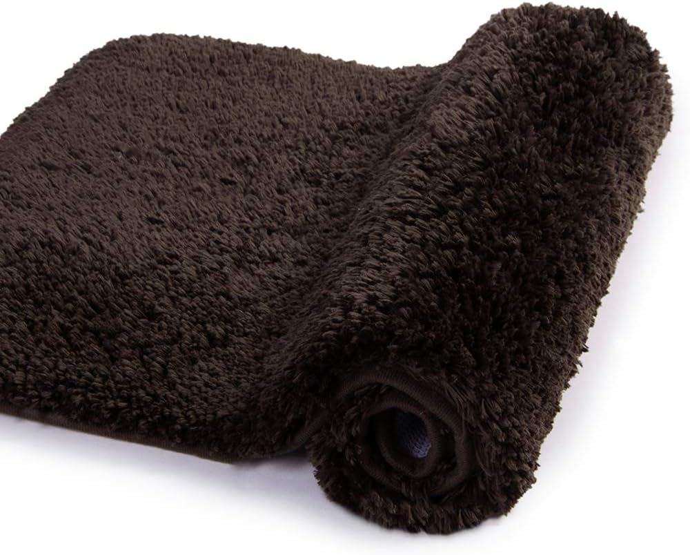 Badvorleger, rutschfeste Badematte wasserabsorbierend weich Shaggy Matte Vorleger für Dusche - Bild 234 von 290