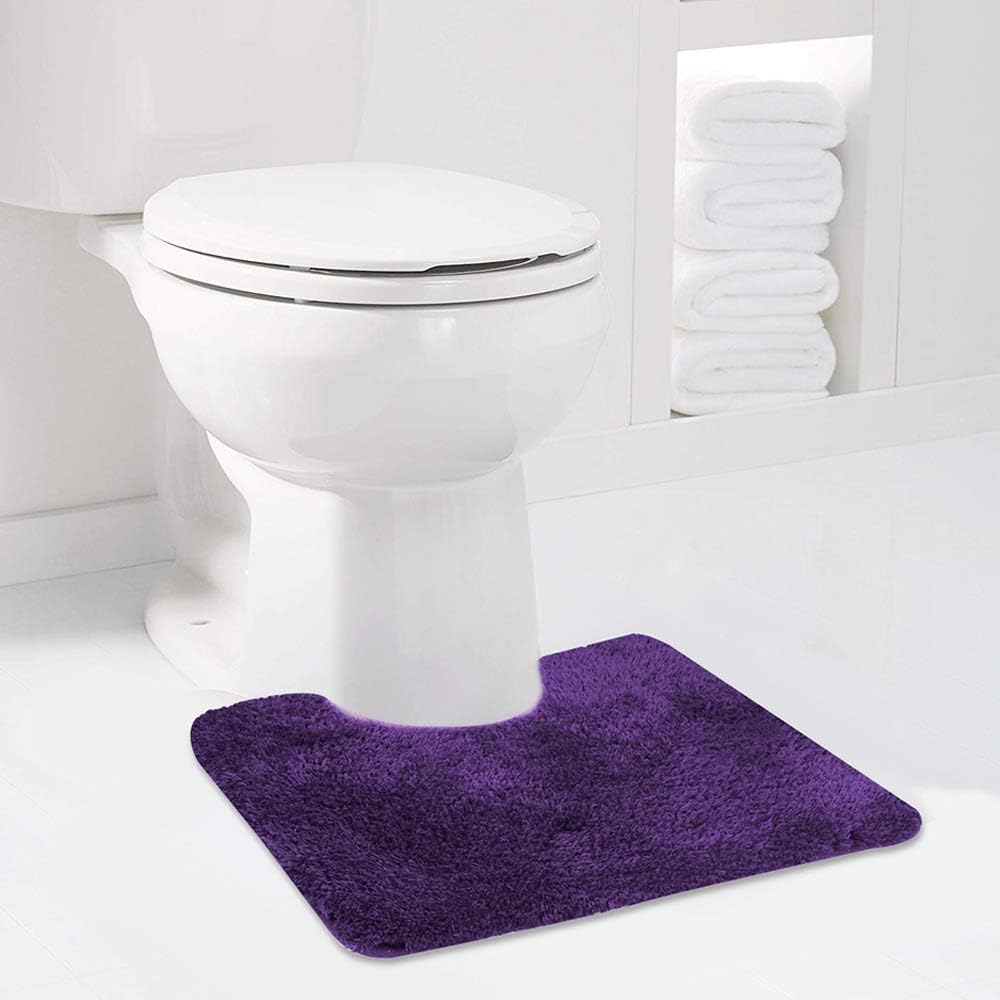 Badvorleger, rutschfeste Badematte wasserabsorbierend weich Shaggy Matte Vorleger für Dusche - Bild 265 von 290