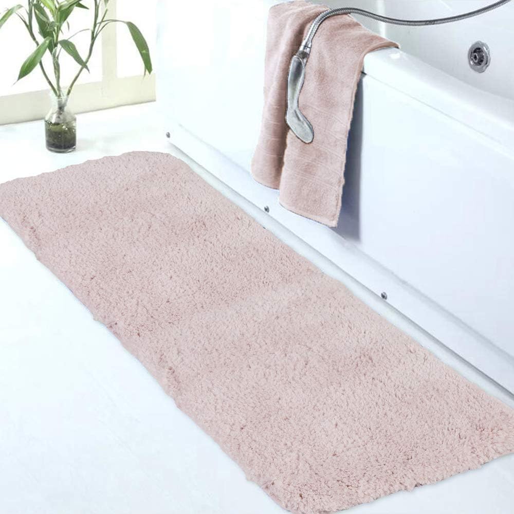 Badvorleger, rutschfeste Badematte wasserabsorbierend weich Shaggy Matte Vorleger für Dusche - Bild 278 von 290