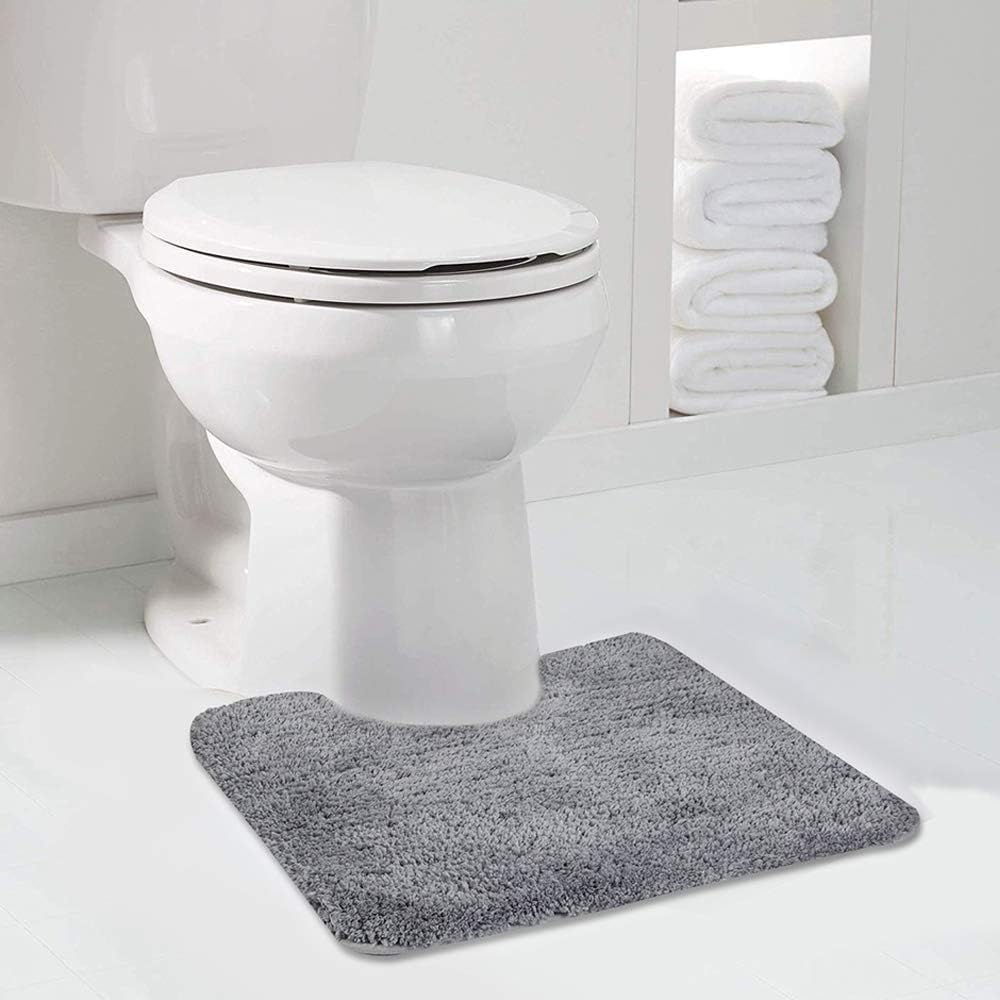 Badvorleger, rutschfeste Badematte wasserabsorbierend weich Shaggy Matte Vorleger für Dusche - Bild 288 von 290