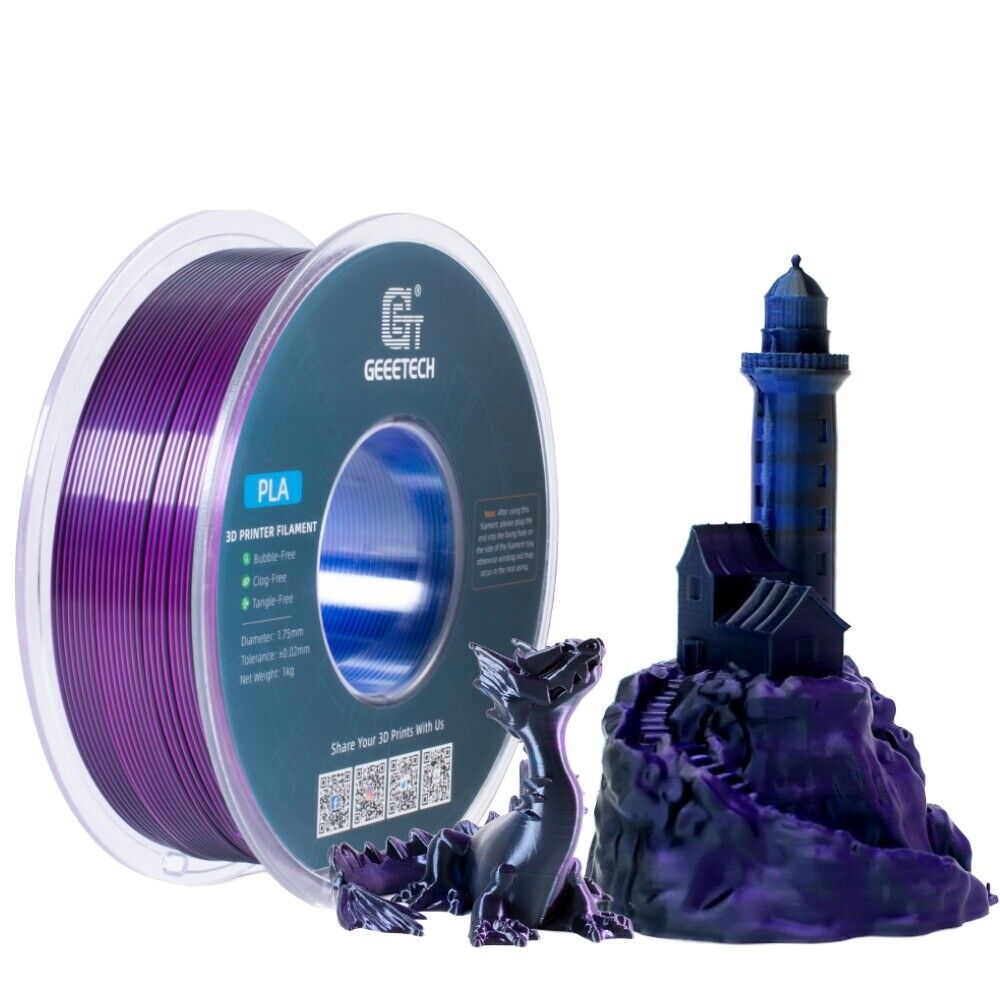 1KG 1.75MM GEEETECH Impression 3D Filament Multicolore PLA/ABS+/PETG/TPU/Résine - Bild 256 von 274