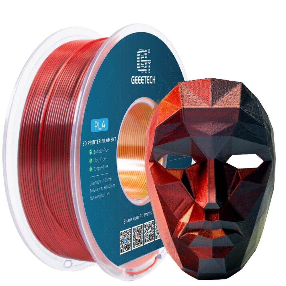 1KG 1.75MM GEEETECH Impression 3D Filament Multicolore PLA/ABS+/PETG/TPU/Résine - Bild 235 von 274