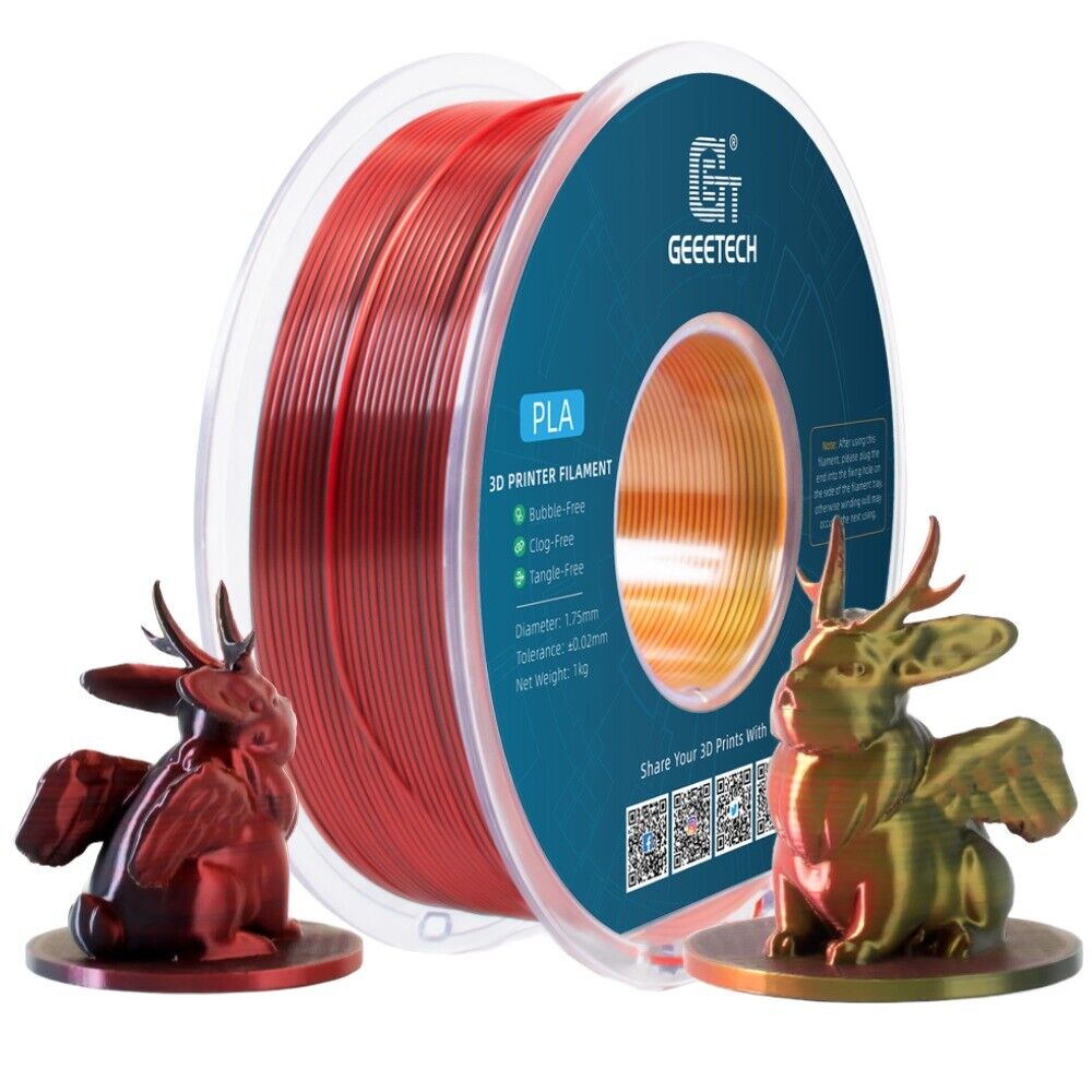 1KG 1.75MM GEEETECH Impression 3D Filament Multicolore PLA/ABS+/PETG/TPU/Résine - Bild 237 von 274
