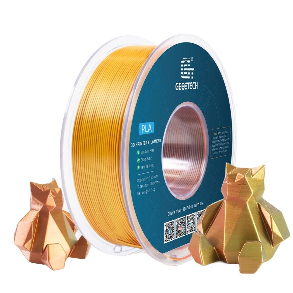 1KG 1.75MM GEEETECH Impression 3D Filament Multicolore PLA/ABS+/PETG/TPU/Résine - Bild 224 von 274