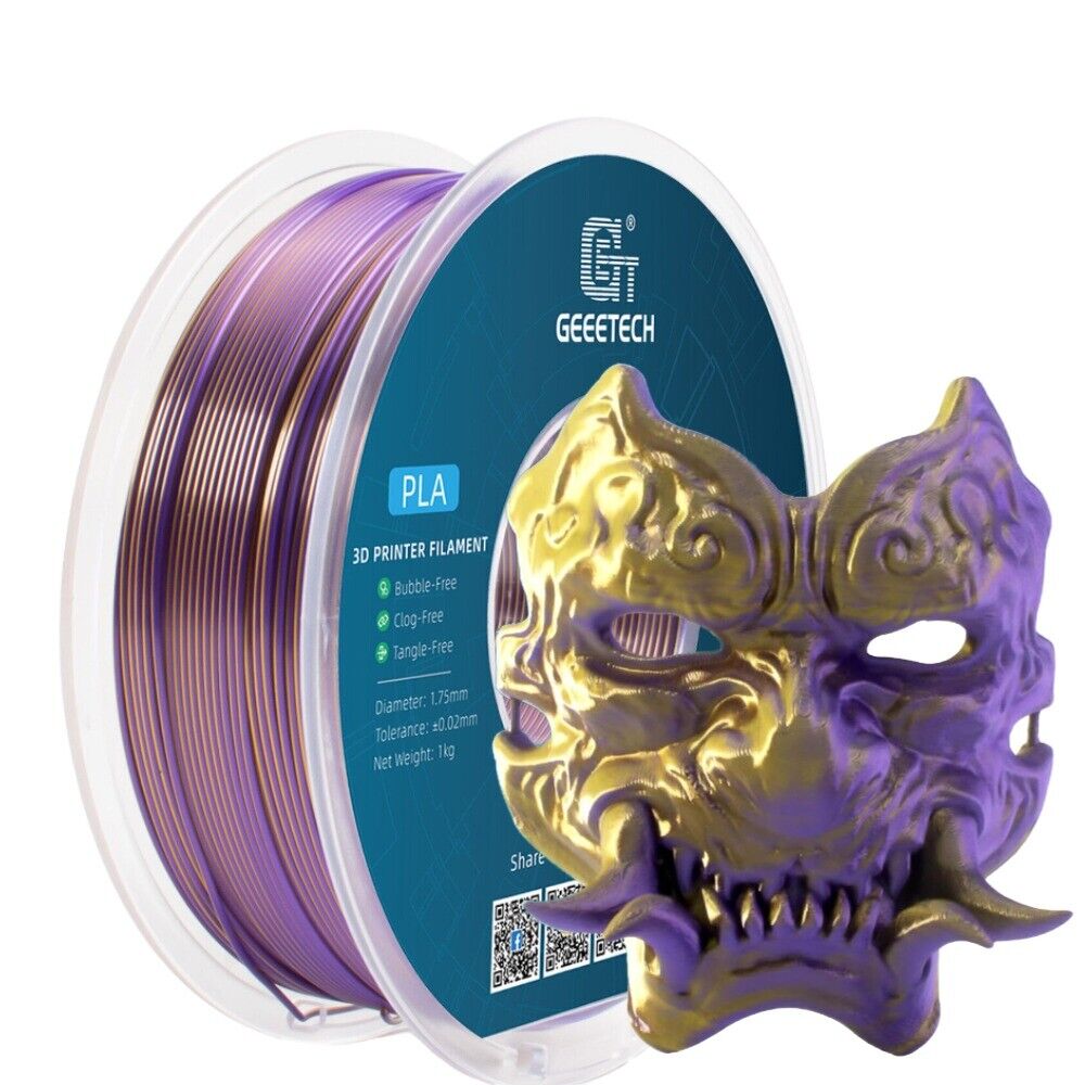 1KG 1.75MM GEEETECH Impression 3D Filament Multicolore PLA/ABS+/PETG/TPU/Résine - Bild 204 von 274