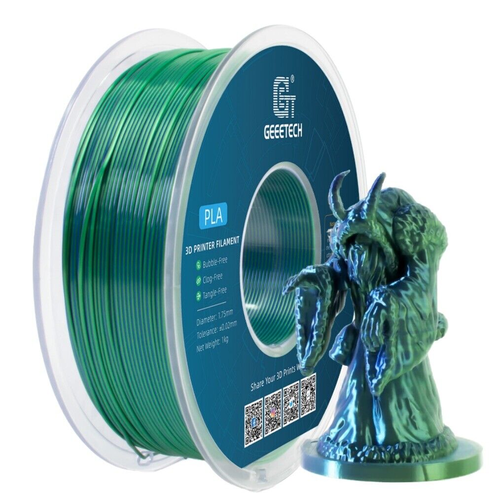 1KG 1.75MM GEEETECH Impression 3D Filament Multicolore PLA/ABS+/PETG/TPU/Résine - Bild 200 von 274