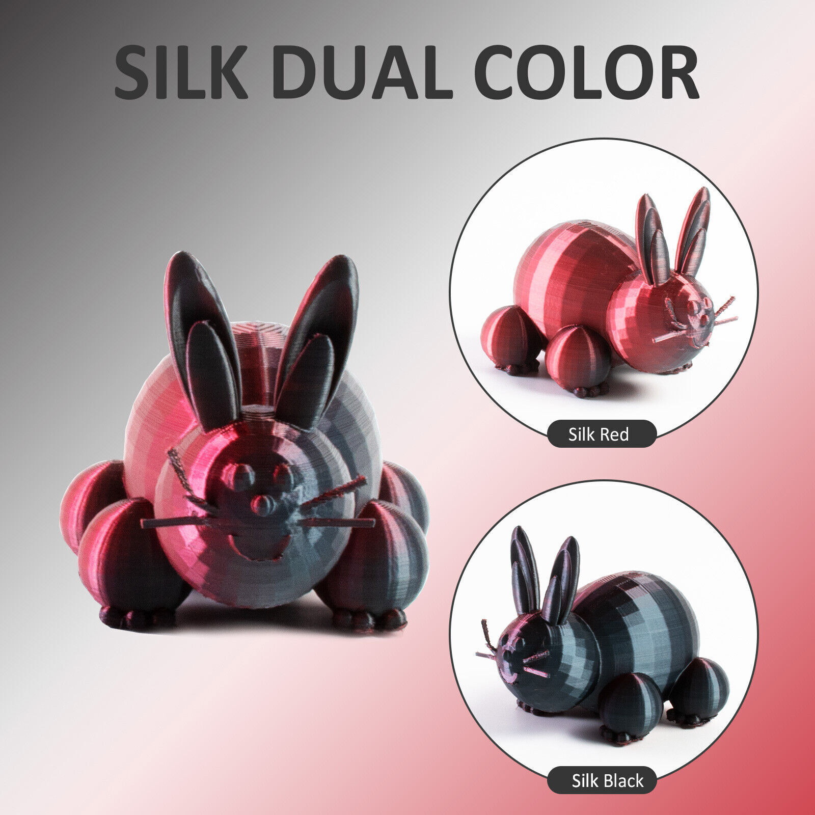 1KG 1.75MM GEEETECH Impression 3D Filament Multicolore PLA/ABS+/PETG/TPU/Résine - Bild 186 von 274