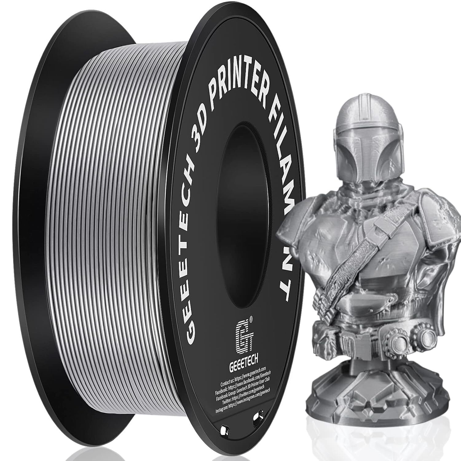 1KG 1.75MM GEEETECH Impression 3D Filament Multicolore PLA/ABS+/PETG/TPU/Résine - Bild 168 von 274