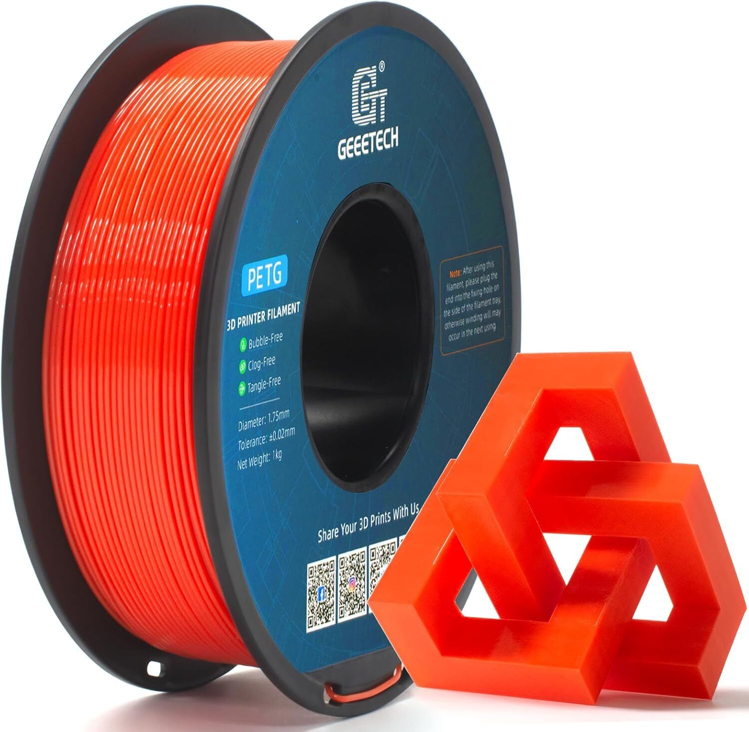 1KG 1.75MM GEEETECH Impression 3D Filament Multicolore PLA/ABS+/PETG/TPU/Résine - Bild 152 von 274
