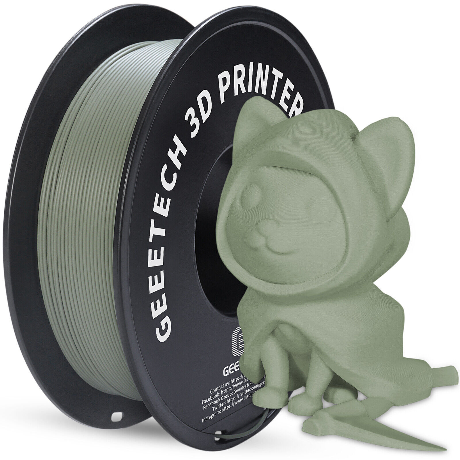 1KG 1.75MM GEEETECH Impression 3D Filament Multicolore PLA/ABS+/PETG/TPU/Résine - Bild 112 von 274