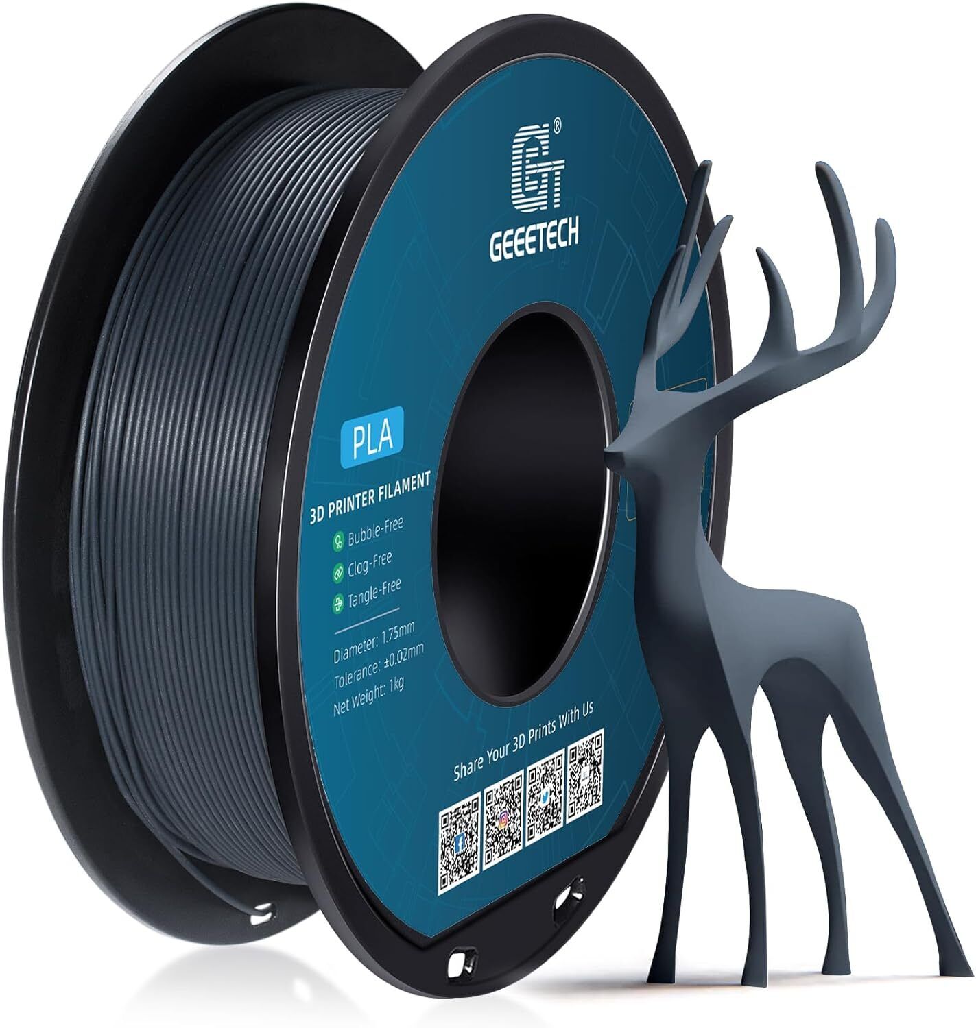 1KG 1.75MM GEEETECH Impression 3D Filament Multicolore PLA/ABS+/PETG/TPU/Résine - Bild 111 von 274