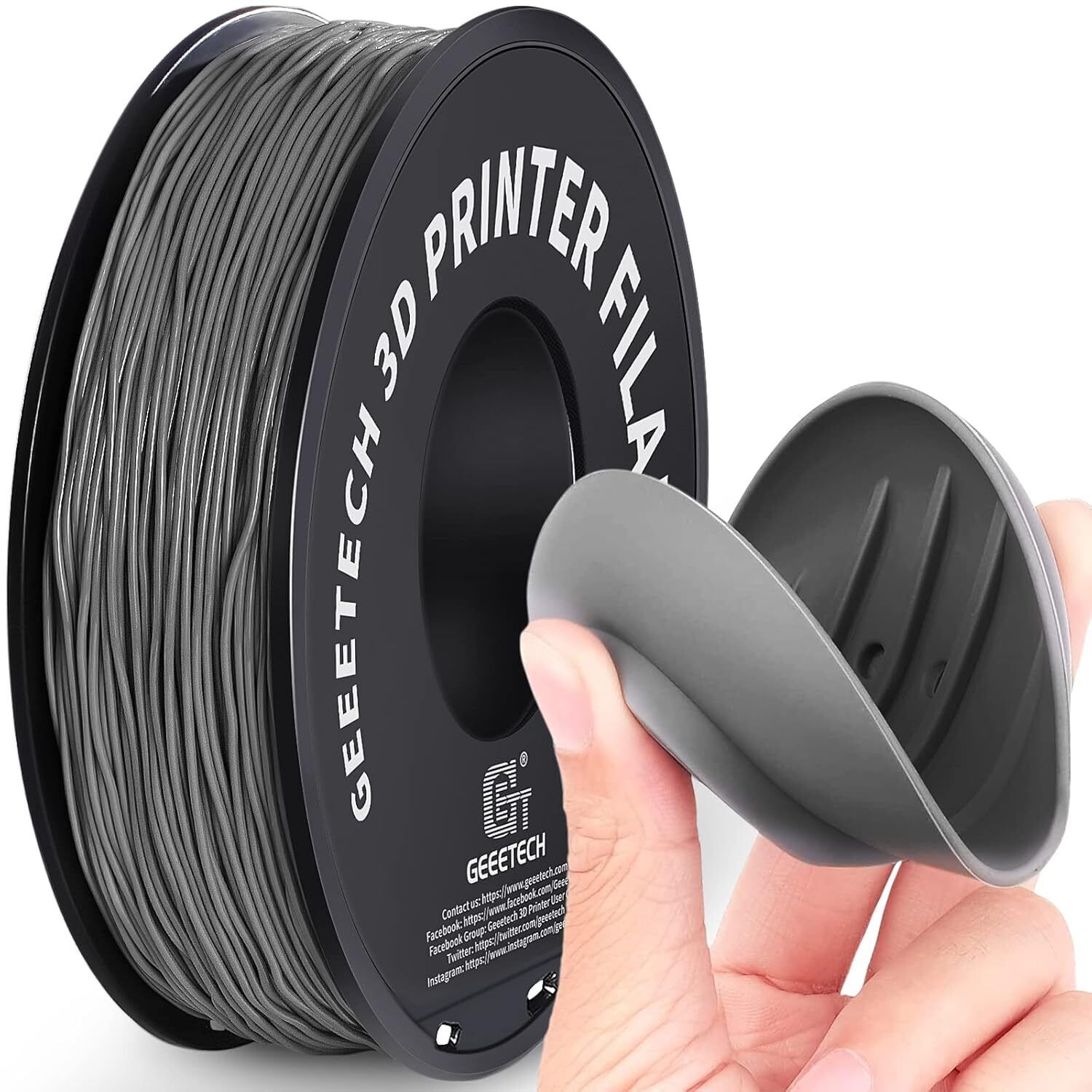 1KG 1.75MM GEEETECH Impression 3D Filament Multicolore PLA/ABS+/PETG/TPU/Résine - Bild 100 von 274