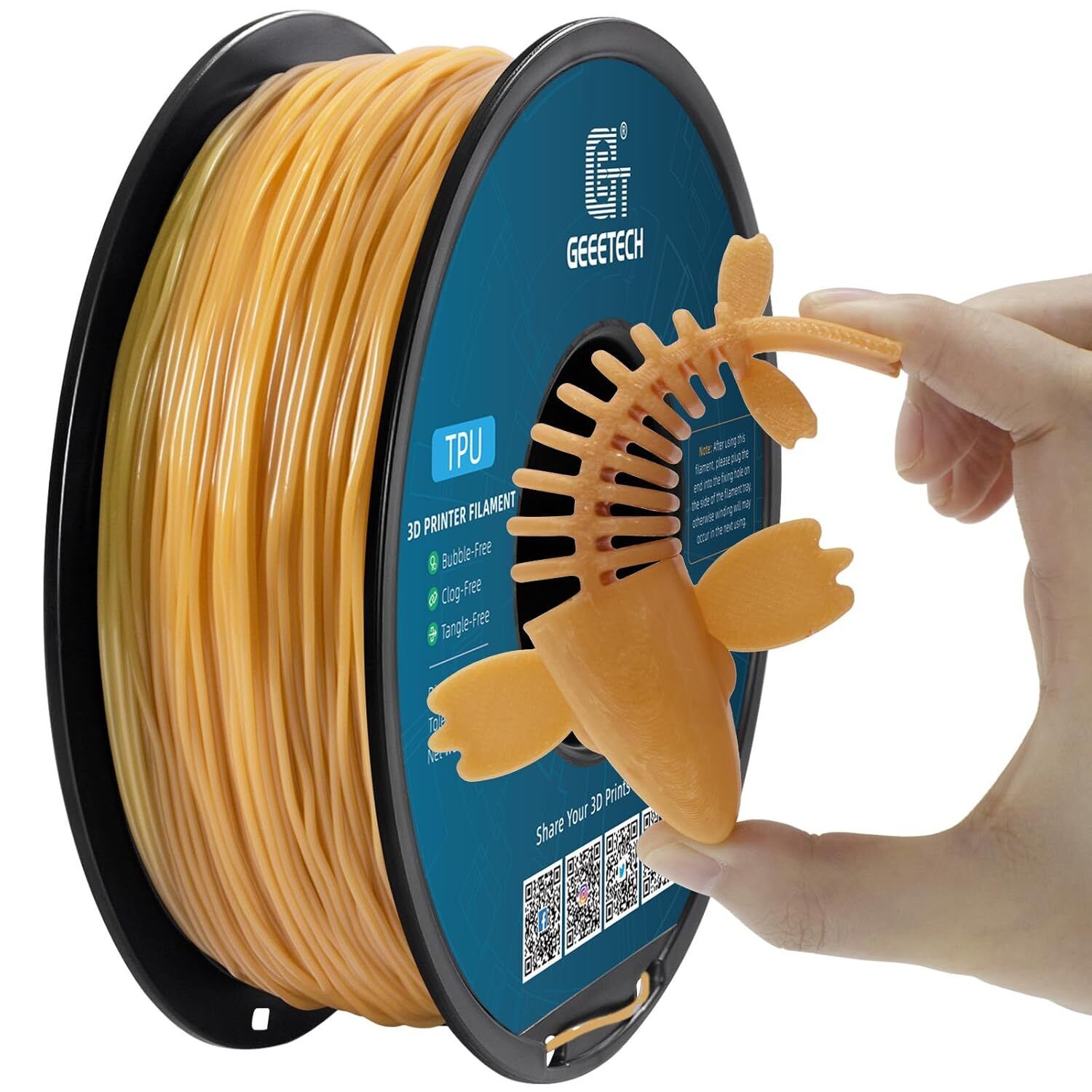 1KG 1.75MM GEEETECH Impression 3D Filament Multicolore PLA/ABS+/PETG/TPU/Résine - Bild 93 von 274