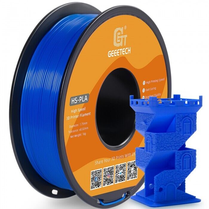 1KG 1.75MM GEEETECH Impression 3D Filament Multicolore PLA/ABS+/PETG/TPU/Résine - Bild 78 von 274