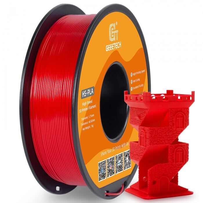 1KG 1.75MM GEEETECH Impression 3D Filament Multicolore PLA/ABS+/PETG/TPU/Résine - Bild 72 von 274