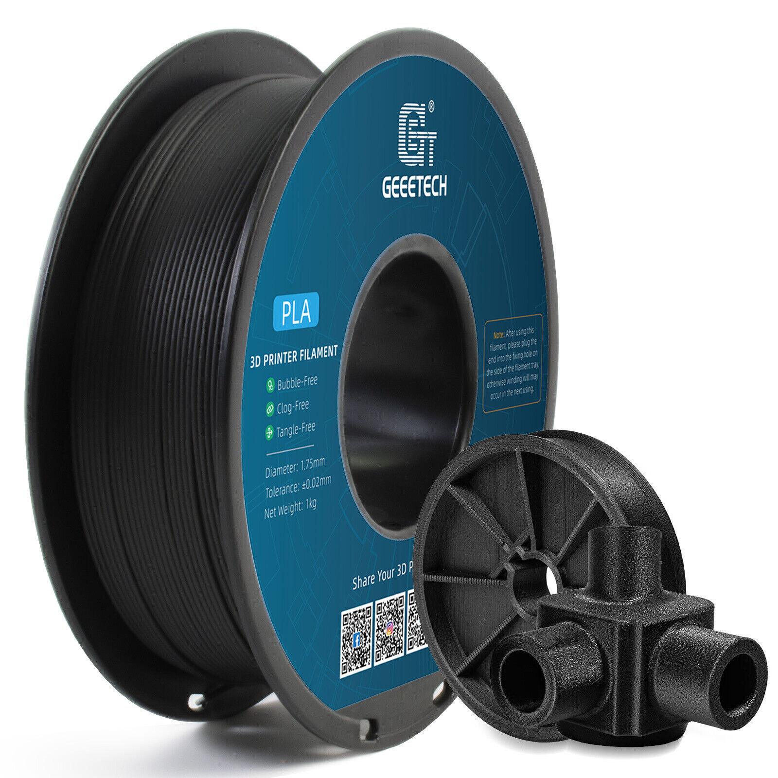 1KG 1.75MM GEEETECH Impression 3D Filament Multicolore PLA/ABS+/PETG/TPU/Résine - Bild 36 von 274