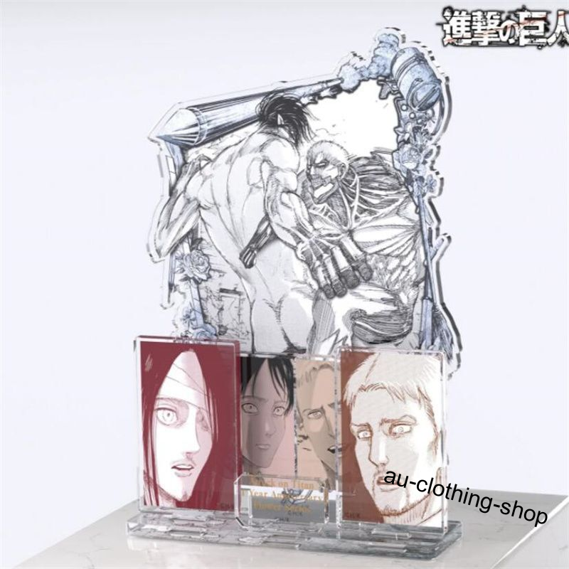 Official Attack On Titan Eren Jaeger Levi Ackerman Acrylic Figure Decor Model - Picture 16 of 21