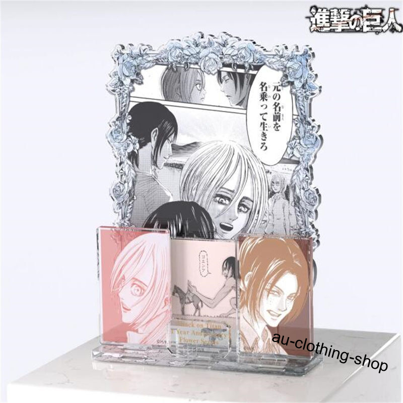 Official Attack On Titan Eren Jaeger Levi Ackerman Acrylic Figure Decor Model - Picture 18 of 21