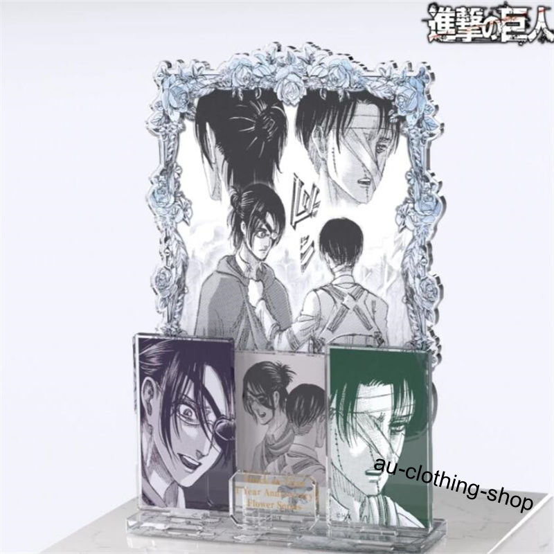 Official Attack On Titan Eren Jaeger Levi Ackerman Acrylic Figure Decor Model - Picture 20 of 21