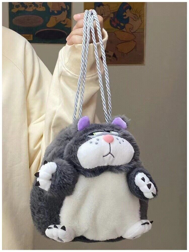 Lucifer Cat Handbag Womens Plush Toy Crossbody Bag Birthday Gift Girls Fluffy - Picture 21 of 26