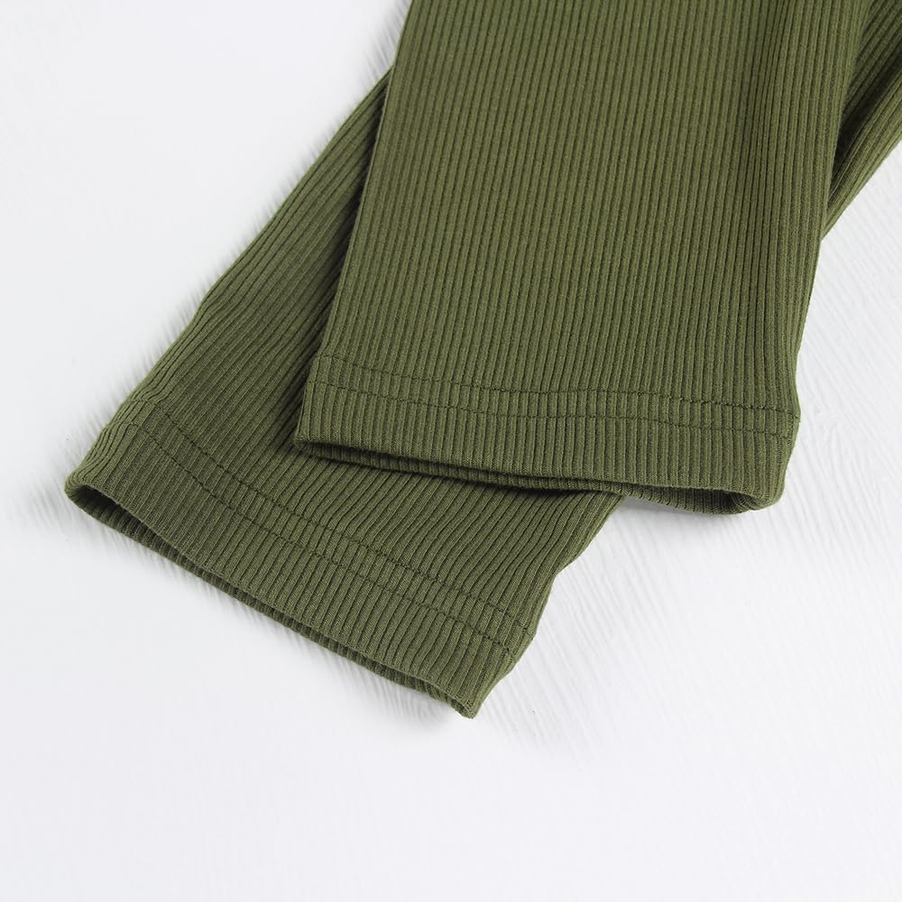 Women's Square Neck Long Sleeve Ribbed Slim Fitted Casual Basic Crop Top - Picture 49 of 95