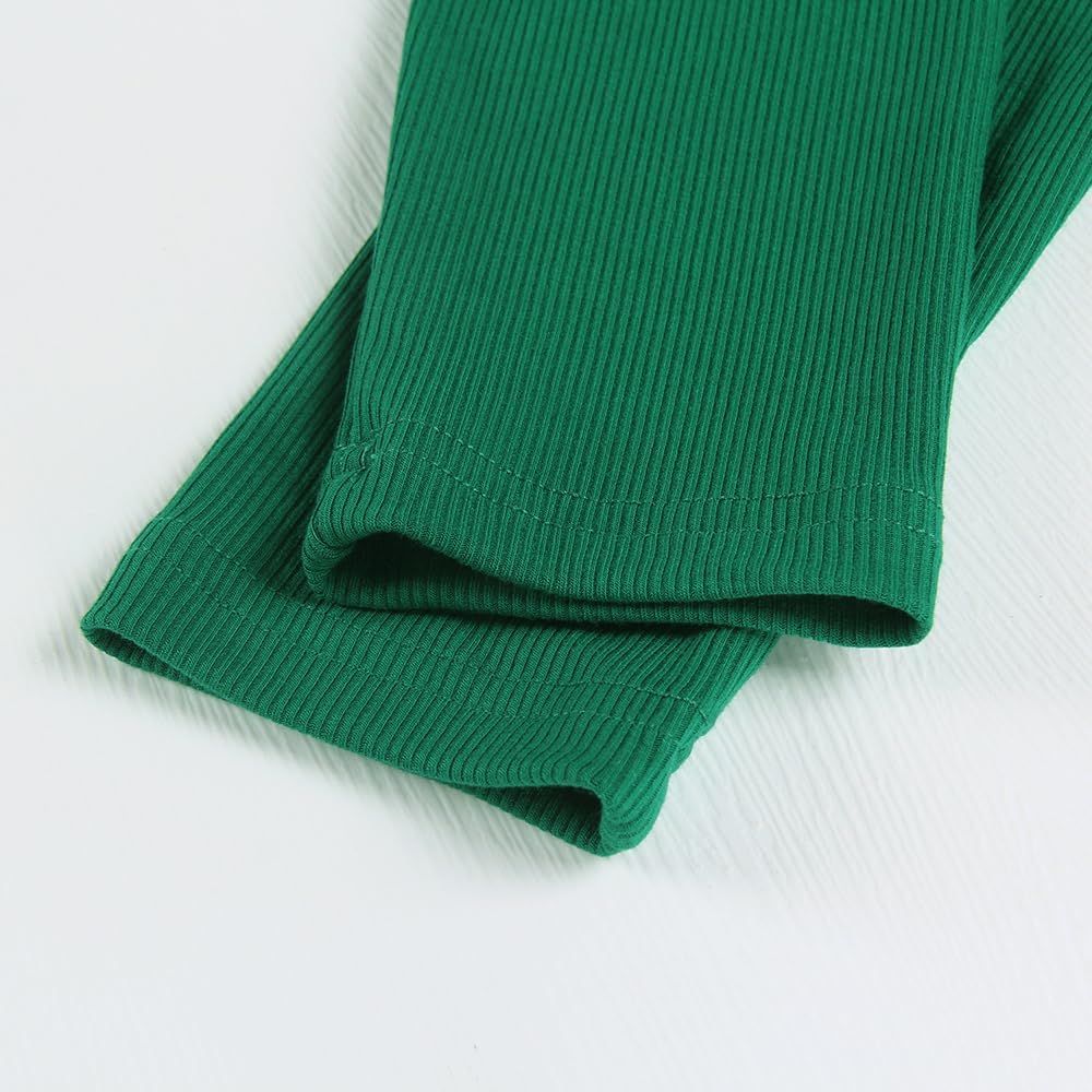 Women's Square Neck Long Sleeve Ribbed Slim Fitted Casual Basic Crop Top - Picture 76 of 95