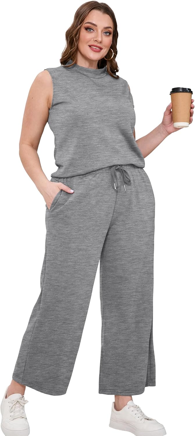 Zweiteiliges Lounge-Set Damen Sommer - Oberteil mit Stehkragen und kurze Hose mit weitem Bein - Bild 88 von 120