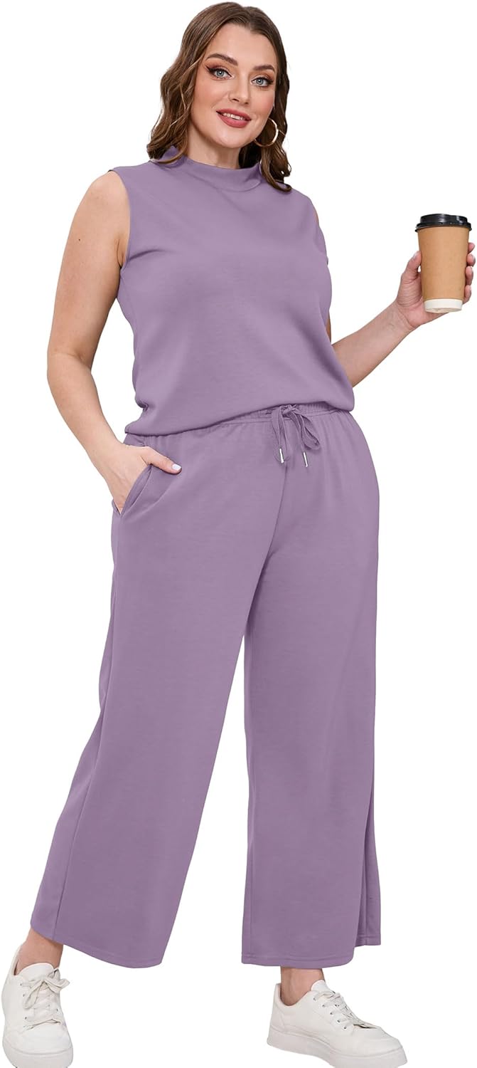 Zweiteiliges Lounge-Set Damen Sommer - Oberteil mit Stehkragen und kurze Hose mit weitem Bein - Bild 112 von 120