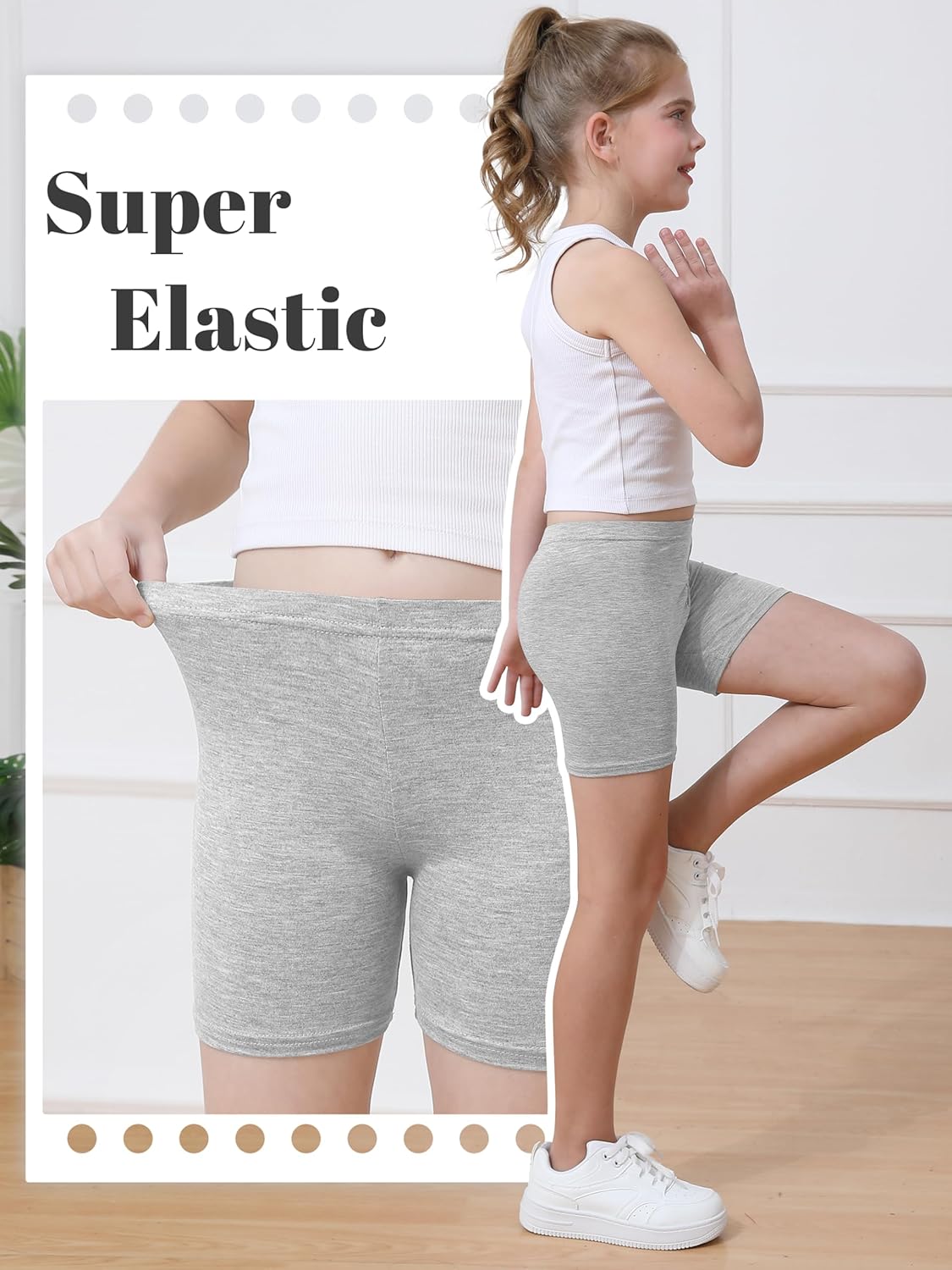 6er Pack Mädchen Fahrradshorts Cartwheel Shorts für Mädchen Kleinkind Kinder Biker Shorts - Bild 17 von 56