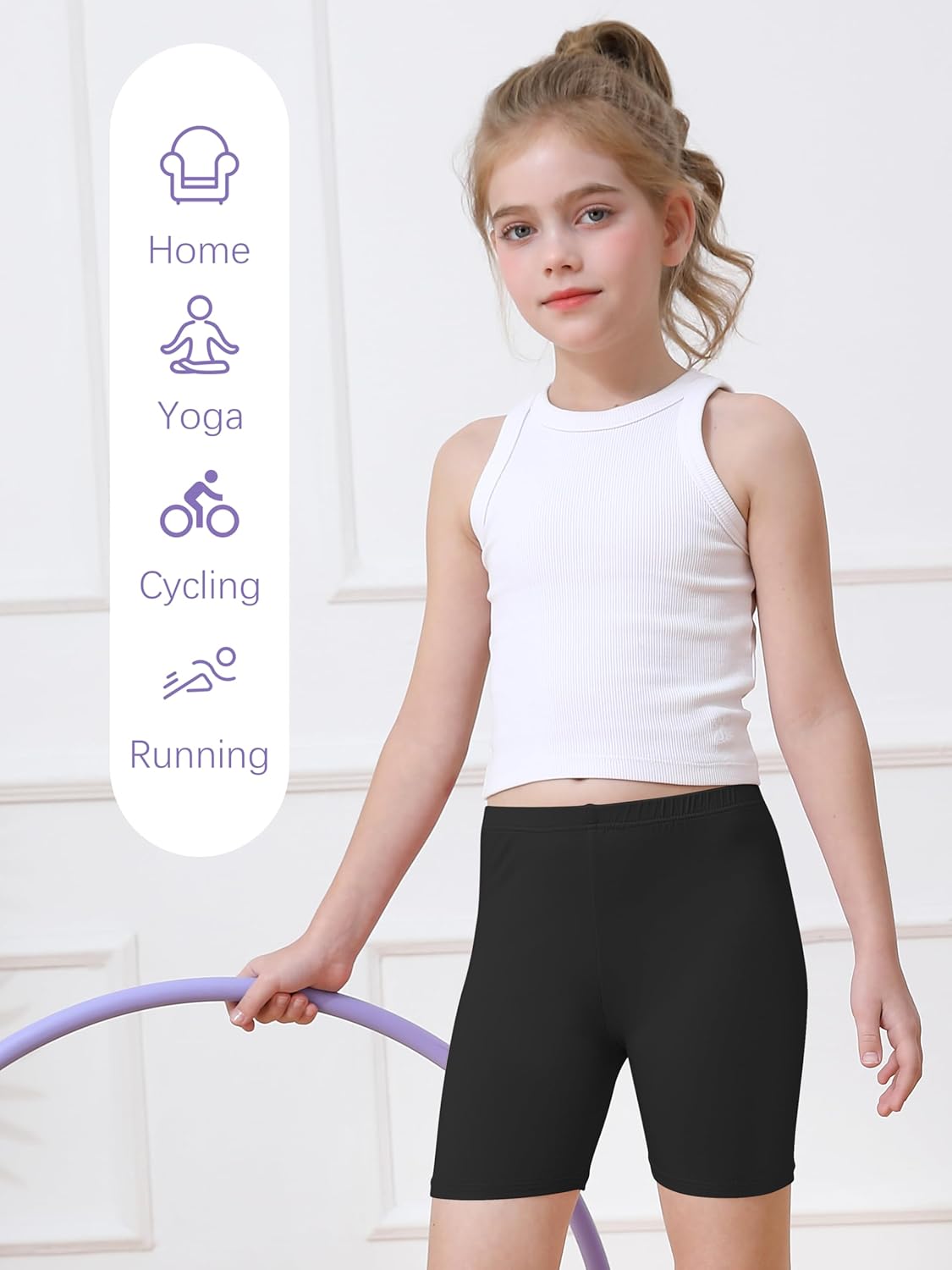 6er Pack Mädchen Fahrradshorts Cartwheel Shorts für Mädchen Kleinkind Kinder Biker Shorts - Bild 19 von 56