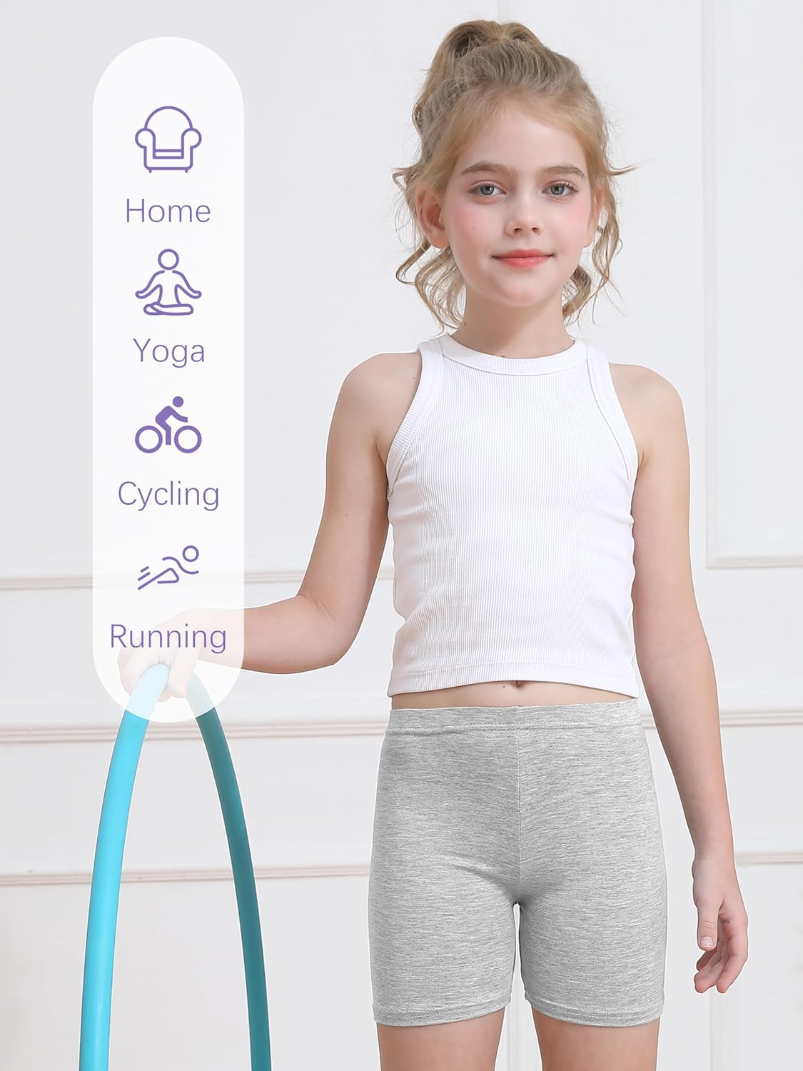 6er Pack Mädchen Fahrradshorts Cartwheel Shorts für Mädchen Kleinkind Kinder Biker Shorts - Bild 24 von 56